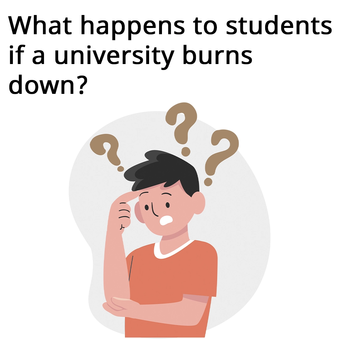What Happens if a University Burns Down?
