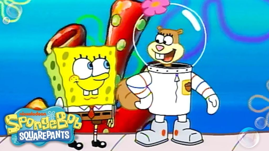 spongebob squarepants and sandy doing it in bed