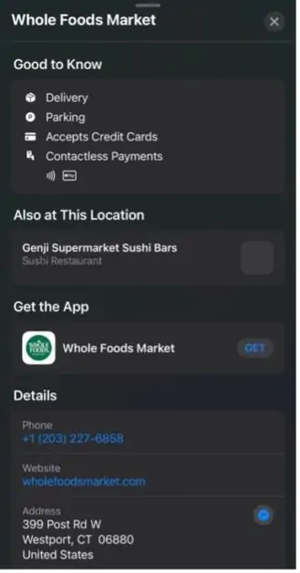 grocery stores that take apple pay