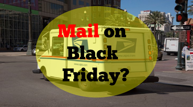 mail delivery black friday