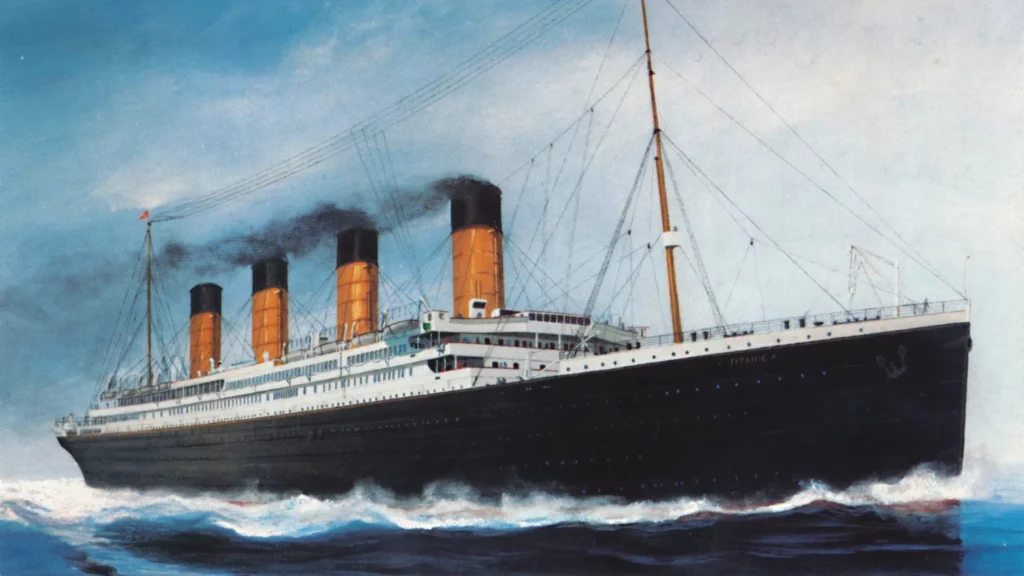 When the Titanic sank, how cold was the water?
