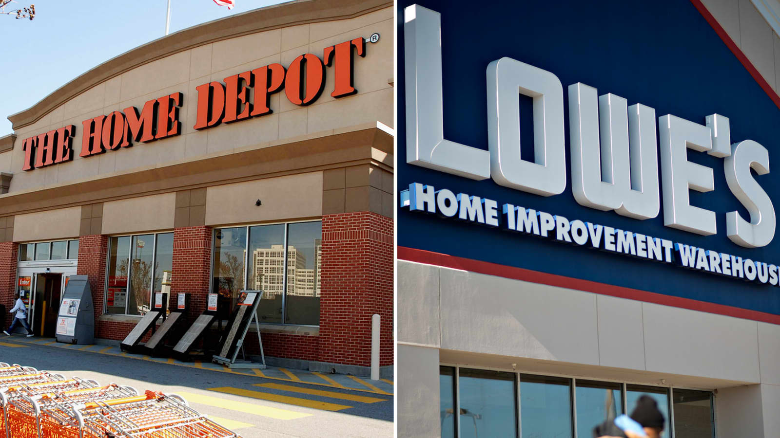 Lowes and Home Depot 