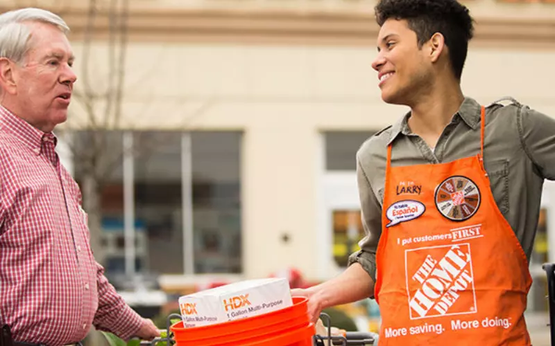 What is the Youngest age Home Depot Hires?